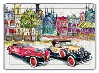 Klasik Arabalar Ahşap Puzzle 54 Parça (LIV-14)