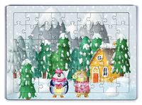 Kış Dostları Ahşap Puzzle 54 Parça (LIV-12)