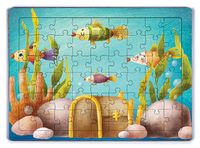 Dipteki Hazine Ahşap Puzzle 54 Parça (LIV-07)