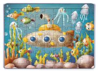 Denizaltı Ahşap Puzzle 54 Parça (LIV-05)