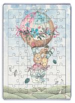 Balonla Seyahat Ahşap Puzzle 54 Parça (LIV-03)