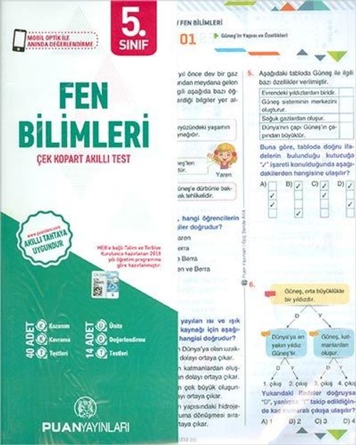 5. Sınıf Fen Bilimleri Yaprak Test