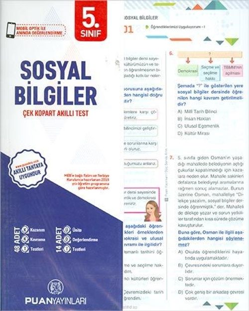 5. Sınıf Sosyal Bilgiler Yaprak Test