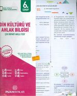 6. Sınıf Din Kültürü ve Ahlak Bilgisi Çek Kopart Akıllı Test
