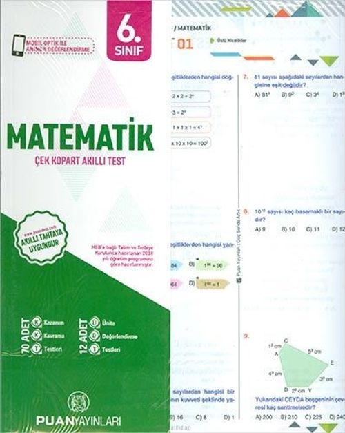6. Sınıf Matematik Yaprak Test