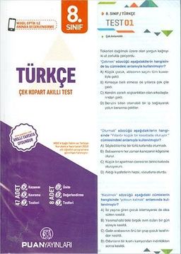8. Sınıf Türkçe Yaprak Test