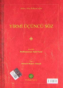 Yirmi Üçüncü Söz (Latin Harfli Küçük Eserler)