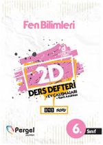 6. Sınıf Fen Bilimleri 2D Ders Defteri