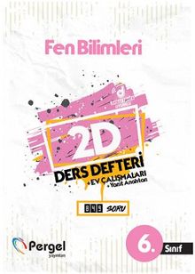 6. Sınıf Fen Bilimleri 2D Ders Defteri