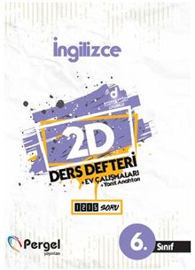 6. Sınıf  İngilizce 2D Ders Defteri