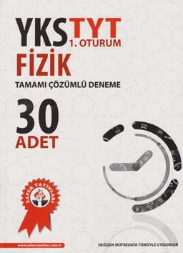 YKS TYT 1. Oturum Fizik Tamamı Çözümlü Deneme 30 Adet