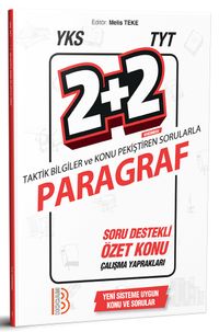YKS TYT Paragraf 2+2 Soru Destekli Özet Konu Yaprakları 