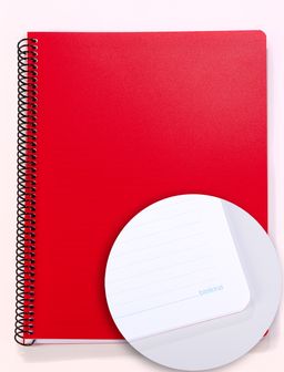 Bookinzi Okul Defteri - 60gr. 70 yaprak A4 Spiralli Mavi Çizgili Defter