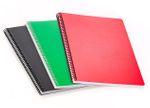 Bookinzi Okul Defteri - 60gr. 70 yaprak A4 Spiralli 3'lü Mavi Set Defter (Çizgili, Çizgisiz, Kareli)