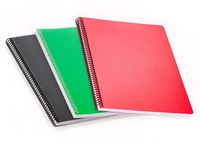 Bookinzi Okul Defteri - 60gr. 70 yaprak A4 Spiralli 3'lü Mavi Set Defter (Çizgili, Çizgisiz, Kareli)