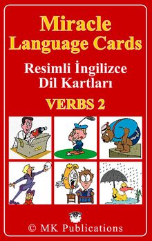 Miracle Language Cards - Verbs 2 / Resimli İngilizce Dil Kartları
