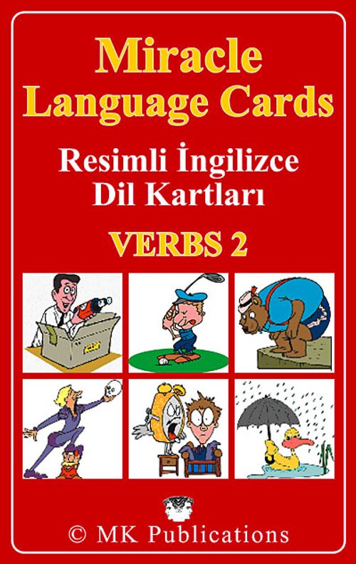 Miracle Language Cards - Verbs 2 / Resimli İngilizce Dil Kartları