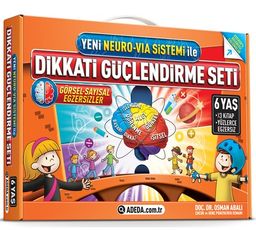 Dikkati Güçlendirme Seti  3 Kitap (6 Yaş) (Yeni Neuro-Via Sistemi ile)