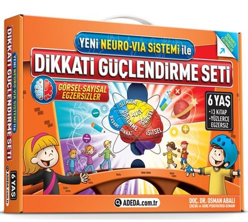 Dikkati Güçlendirme Seti 3 Kitap (6 Yaş) (Yeni Neuro-Via Sistemi