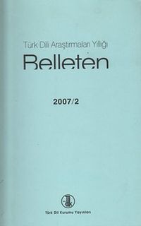 Türk Dili Araştırmaları Yıllığı Belleten 2007 / 2