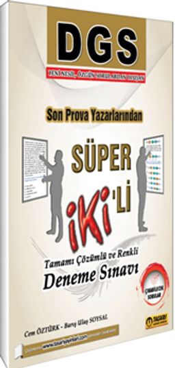 DGS Süper 2'li Çözümlü Deneme 
