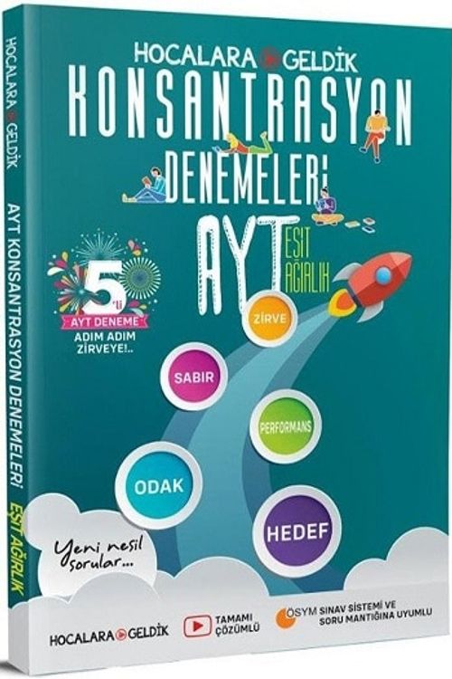 AYT Eşit Ağırlık Konsantrasyon 5'li Denemeleri