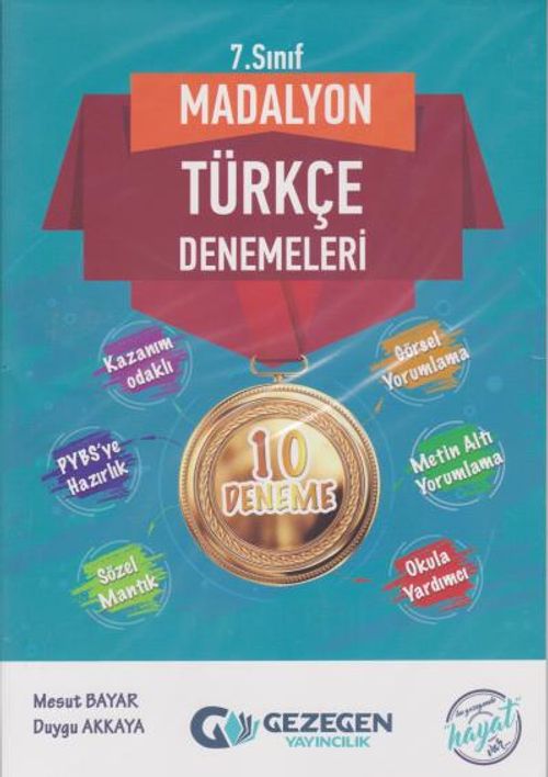 7. Sınıf Madalyon Türkçe Denemeleri 10 Deneme