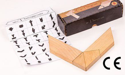 Montessori Ahşap Zeka Oyunları / w-Thingram / T Tangram