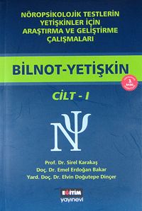 Bilnot-Yetişkin (2 Kitap) & Nöropsikolojik Testlerin Yetişkinler İçin Araştırma ve Geliştirme Çalışmaları