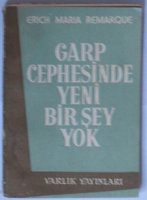 Garp Cephesinde Yeni Bir Şey yok (Kod:5-F-18)