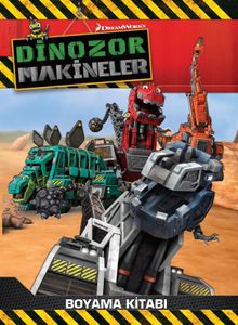 Dinozor Makineler Boyama Kitabı