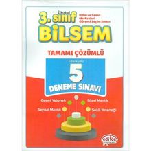 3. Sınıf Bilsem Tamamı Çözümlü 5 Deneme Sınavı