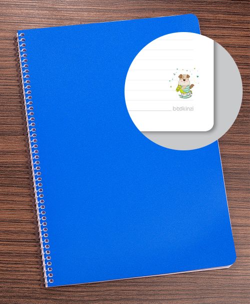 Bookinzi Okul Defteri - 80gr 70 yaprak  A4 Spiralli - Köpekli Defter