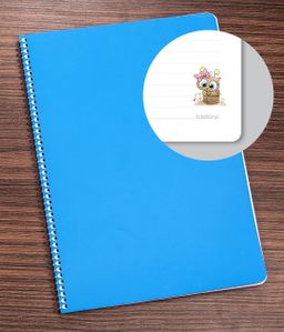 Bookinzi Okul Defteri -  80gr 70 yaprak A4 Spiralli - Baykuşlu Defter