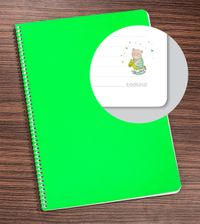 Bookinzi Okul Defteri -  80gr 70 yaprak A4 Spiralli - Ayılı Defter