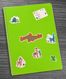 Bookinzi Okul Defteri - 80gr 70 yaprak  A4 Spiralli - Stickerli Lamalı Defter