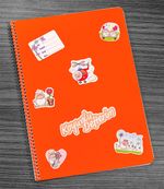 Bookinzi Okul Defteri -  80gr 70 yaprak A4 Spiralli - Stickerli Koyunlu Defter