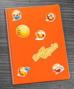Bookinzi Okul Defteri -  80gr 70 yaprak A4 Spiralli - Stickerli Emojili Defter