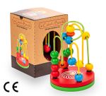 Montessori Ahşap Zeka Oyunları / w-Colorful Beads
