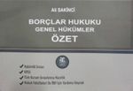 Borçlar Hukuku Genel Hükümler Özet