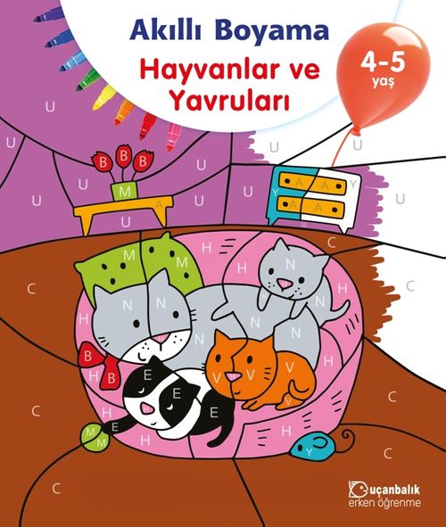 Akıllı Boyama Hayvanlar ve Yavruları (4-5 Yaş)