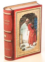 Kitap Şeklinde Mıknatıslı Ahşap Akordeon Kutu - Kaplumbağa Terbiyecisi