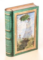 Kitap Şeklinde Mıknatıslı Ahşap Akordeon Kutu - Ressamlar - Monet