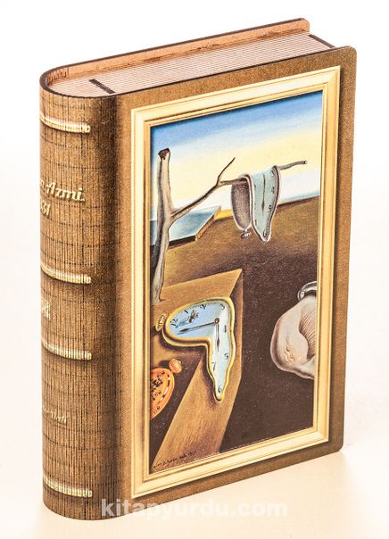 Kitap Şeklinde Mıknatıslı Ahşap Akordeon Kutu - Ressamlar - Salvador Dali