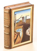 Kitap Şeklinde Mıknatıslı Ahşap Akordeon Kutu - Ressamlar - Salvador Dali
