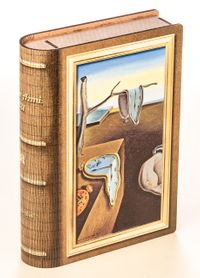 Kitap Şeklinde Mıknatıslı Ahşap Akordeon Kutu - Ressamlar - Salvador Dali