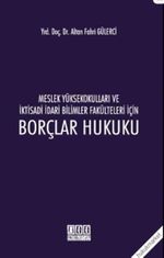 2015 MYO ve İİBF için Borçlar Hukuku