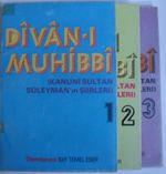 Divan-ı Muhibbi (Kanuni Sultan Süleyman'ın Şiirleri) /3 Cilt (Kod: T-33)