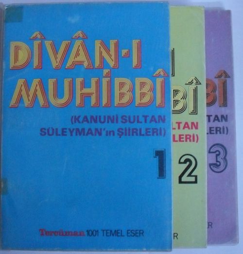 Divan-ı Muhibbi (Kanuni Sultan Süleyman'ın Şiirleri) /3 Cilt (Kod: T-33)