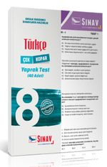 8. Sınıf Türkçe Çek Kopar Yaprak Test